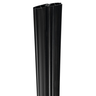 Set magnetických těsnění 45°pro sklo 6/6mm, 2000mm, černá