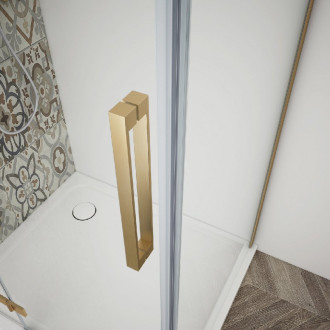 TRINITY GOLD MATT obdélníkový sprchový kout 1200x1000mm, čiré , pravé GT5610-12CR-G