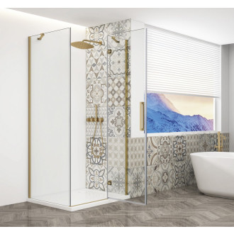 TRINITY GOLD MATT obdélníkový sprchový kout 1200x1000mm, čiré , pravé GT5610-12CR-G