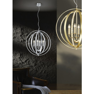 Závěsné osvětlení Trio Candela mosaz 102000403