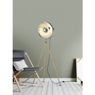 Stojací lampa Trio Delhi nikl 403400167