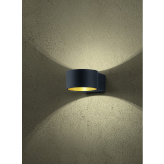 LED Nástěnná lampa Trio Lacapo černá 223410132