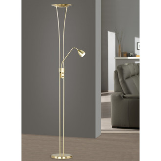 LED stojací lampa Trio Arizona mosaz 426410208