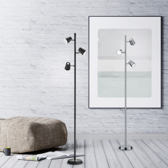 LED stojací lampa Trio Narcos nikl 473190307