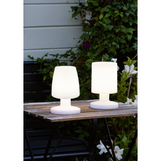 LED stolní lampa Reality Lora bílá R57071101