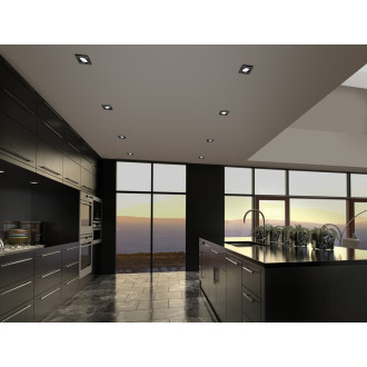 LED zápustné svítidlo Trio Pamir černá 650410132
