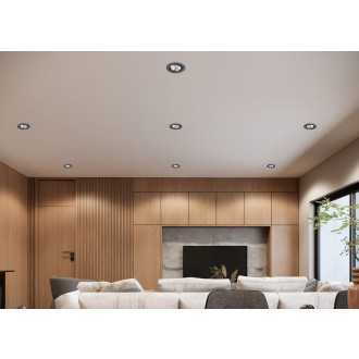LED zápustné svítidlo Trio Pamir černá 650510132
