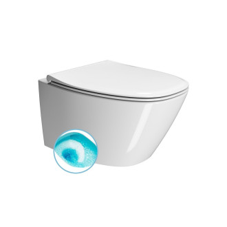 MODO závěsná WC mísa, Swirlflush, 37x54cm, bílá ExtraGlaze