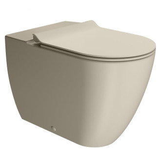 PURA WC mísa kombi spodní/zadní odpad, Swirlflush, 36x63cm, creta dual-mat