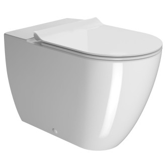 PURA WC mísa kombi spodní/zadní odpad, Swirlflush, 36x63cm, bílá ExtraGlaze