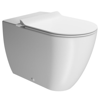 PURA WC mísa kombi spodní/zadní odpad, Swirlflush, 36x63cm, bílá dual-mat