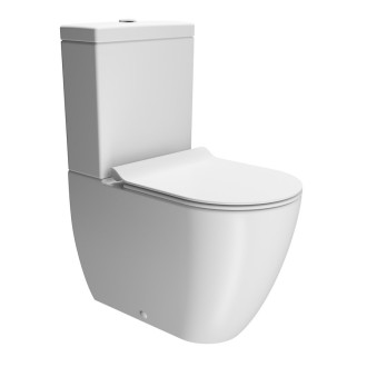 PURA WC mísa kombi spodní/zadní odpad, Swirlflush, 36x63cm, bílá dual-mat