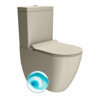 PURA WC kombi, Swirlflush, spodní/zadní odpad, creta dual-mat 59734