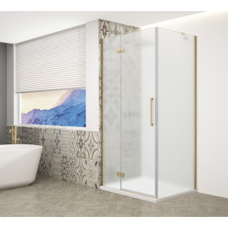 TRINITY GOLD MATT obdélníkový sprchový kout 800x1000mm, matné sklo, levé GT5610-80ML-G