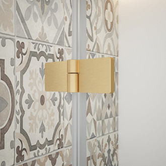 TRINITY GOLD MATT obdélníkový sprchový kout 1000x1200mm, matné sklo, pravé GT5612-10MR-G
