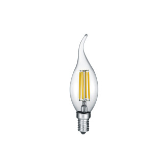 LED žárovka Trio Windstosskerze transparent 990-400