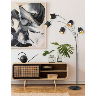 Stojací lampa Reality Tommy černá R46330579