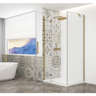 TRINITY GOLD MATT obdélníkový sprchový kout 900x1200mm, čiré sklo, levé GT5612-90CL-G
