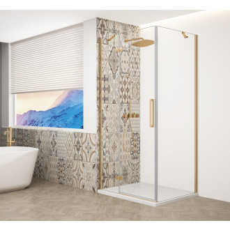 TRINITY GOLD MATT obdélníkový sprchový kout 1100x800mm, čiré sklo, levé GT5680-11CL-G