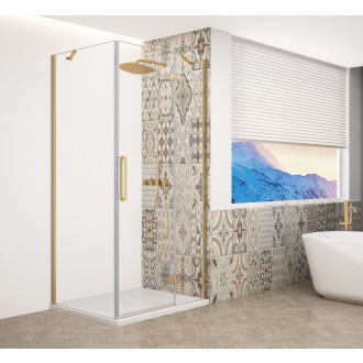 TRINITY GOLD MATT obdélníkový sprchový kout 1100x800mm, čiré sklo, pravé GT5680-11CR-G