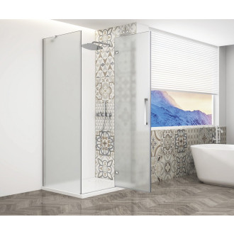 TRINITY CHROME obdélníkový sprchový kout 1100x800mm, matné sklo, pravé GT5680-11MR-CH