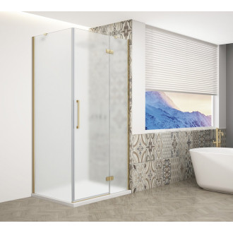 TRINITY GOLD MATT obdélníkový sprchový kout 900x800mm, matné sklo, pravé GT5680-90MR-G