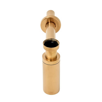 ALCA  A400-G-B Sifon umyvadlový DN32 DESIGN, GOLD-kartáčovaný mat