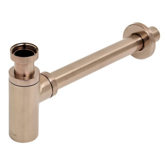 ALCA  A400-RG-B Sifon umyvadlový DN32 DESIGN, RED GOLD-kartáčovaný mat
