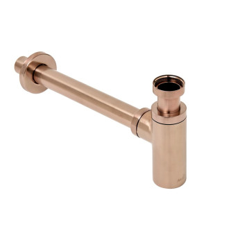 ALCA  A400-RG-B Sifon umyvadlový DN32 DESIGN, RED GOLD-kartáčovaný mat