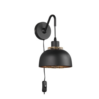 Nástěnná lampa Reality Punch černá R20811732