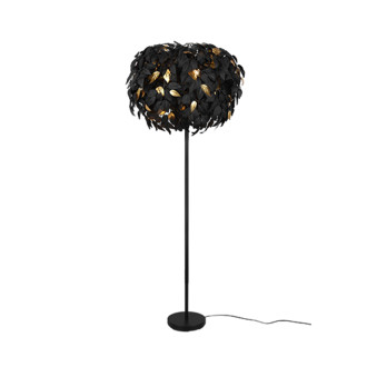 Stojací lampa Reality Leavy černá R40463032