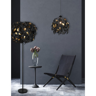 Stojací lampa Reality Leavy černá R40463032