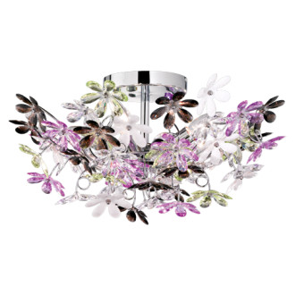 Stropní osvětlení Reality Flower chrom R60014017