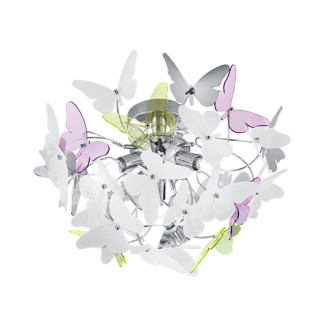 Stropní osvětlení Reality Butterfly chrom R60213017