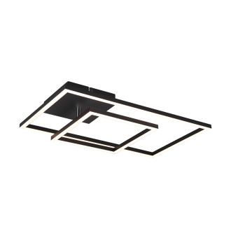 LED stropní osvětlení Reality Padella černá R62642432
