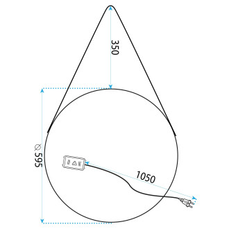 Rea Zrcadlo LED 60cm YH-3339 HOM-01504