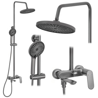 REA Sprchový set Marco Gun Grey -P5600 REA-P5600