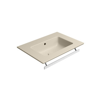PURA keramické umyvadlo Slim 62x46cm, bez otvoru, creta mat
