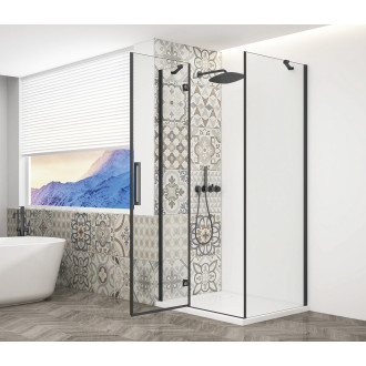 TRINITY BLACK obdélníkový sprchový kout 800x900mm, čiré sklo, levé GT5690-80CL-B