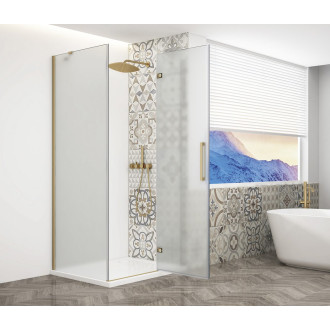 TRINITY GOLD MATT obdélníkový sprchový kout 800x900mm, matné sklo, pravé GT5690-80MR-G