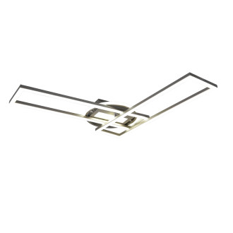 LED stropní osvětlení Reality Twister nikl R67183107