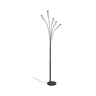LED stojací lampa Reality Reed černá R41031532
