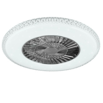 LED ventilátor Reality Harstad chrom R62412106