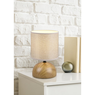 Stolní lampa Reality Luci dřevodekor R50351035