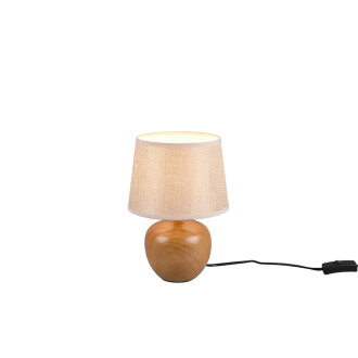 Stolní lampa Reality Luxor dřevodekor R50621035