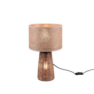 Stolní lampa Reality Straw hnědá R50972026
