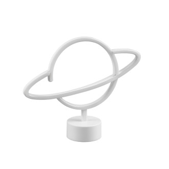 LED stolní lampa Reality Planet bílá R55370101