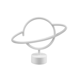 LED stolní lampa Reality Planet bílá R55370101