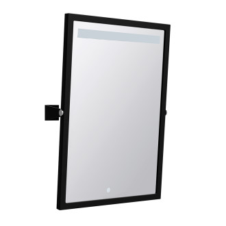 Bemeta HELP zrcadlo s LED osvětlením, dotykový senzor, 400 x 600 mm, černé 301201030