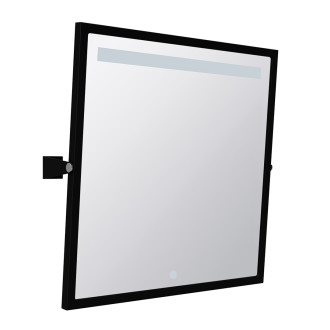 Bemeta HELP zrcadlo s LED osvětlením, dotykový senzor, 600 x 600 mm, černé 301201040